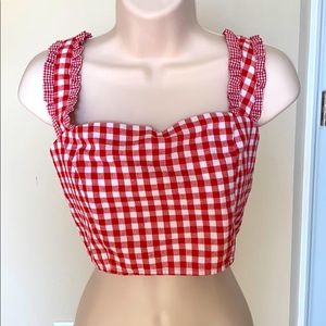 Gingham Crop Top